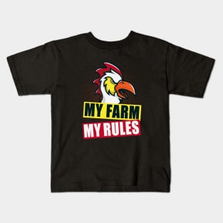 My farm, my rules Kids T-Shirt